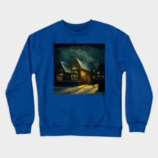 Starry Night Over Godric's Hollow Crewneck Sweatshirt